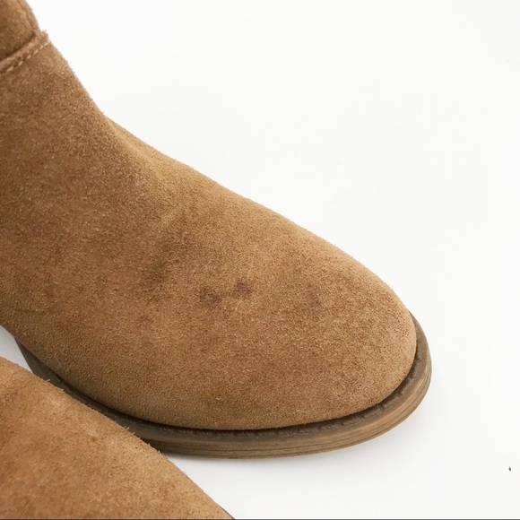 Steve Madden Soft Tan Suede Ankle Boots Size 8 - Picture 2 of 4